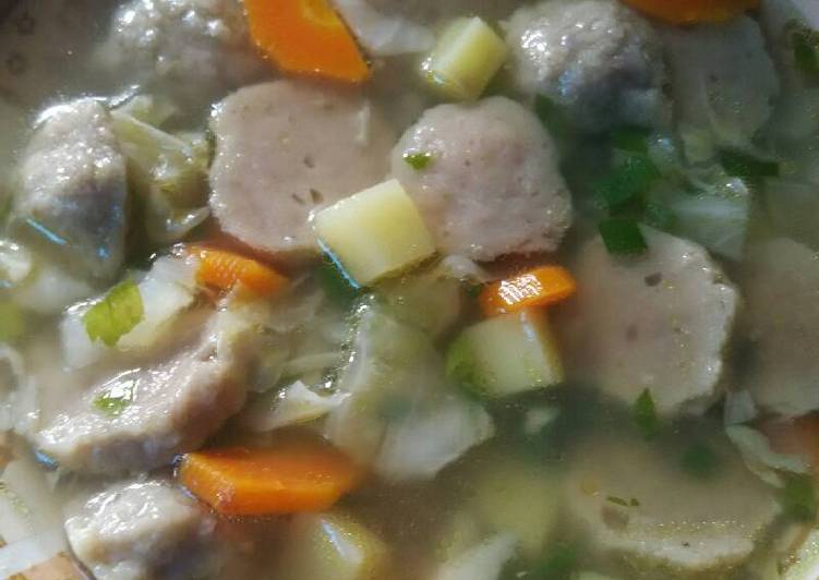 Cara Gampang Menyiapkan Sup bakso sapi💓 yang Lezat Sekali