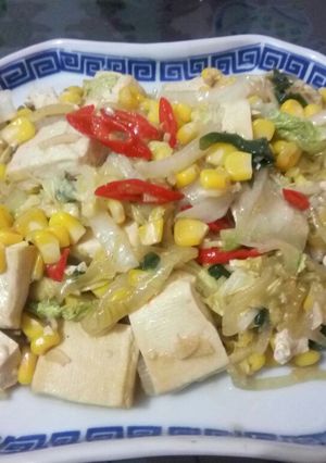 Foto resep Tumis tahu susu sawi putih