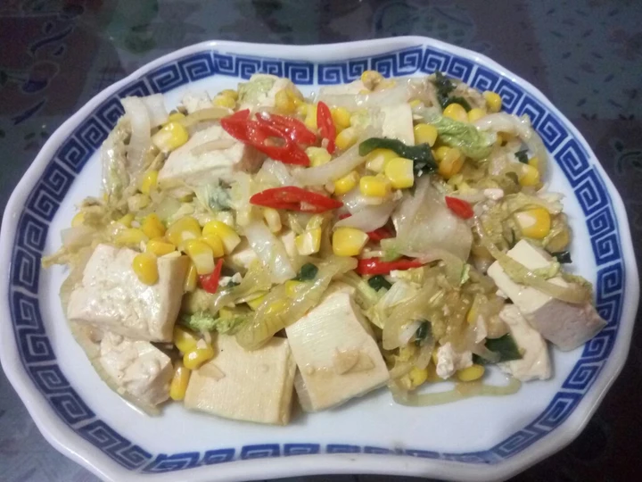 Langkah Mudah untuk Membuat Resep Tumis tahu susu sawi putih yang Enak Banget Anti Ribet, Lezat