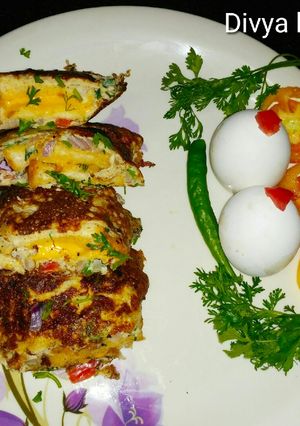 A picture of Bread omelette.