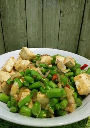 Foto resep Buncis tumis tahu