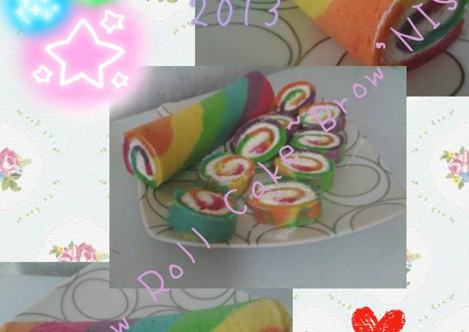 Bolu Gulung Rainbow