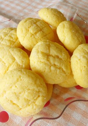 A picture of Easy Melon Pan-Style Cookies with Pancake Mix.