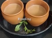 A picture of cardamom and tulsi tea