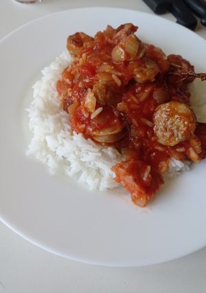Une photo de Rougail saucisse