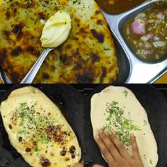 A picture of Amritsari kulcha.