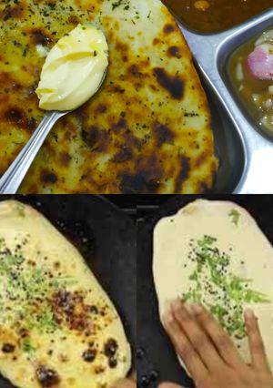 A picture of Amritsari kulcha.