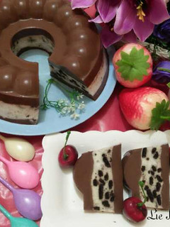 Foto resep Pudding Coklat Oreo 3 Lapis