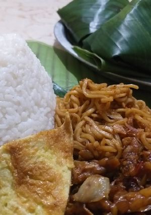 Foto resep Nasi kucing a la angkringan+tutorial bungkus daun pisang