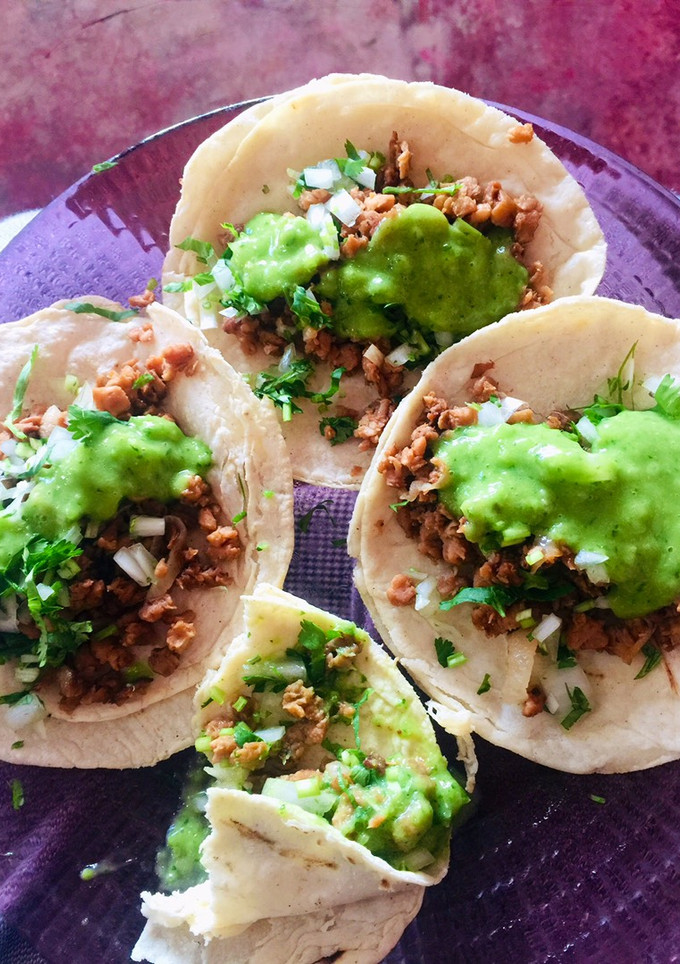 Una foto de Tacos de soya