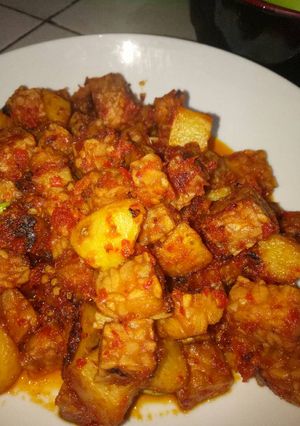 Foto resep Sambel tempe pete dan kentang 😊😊