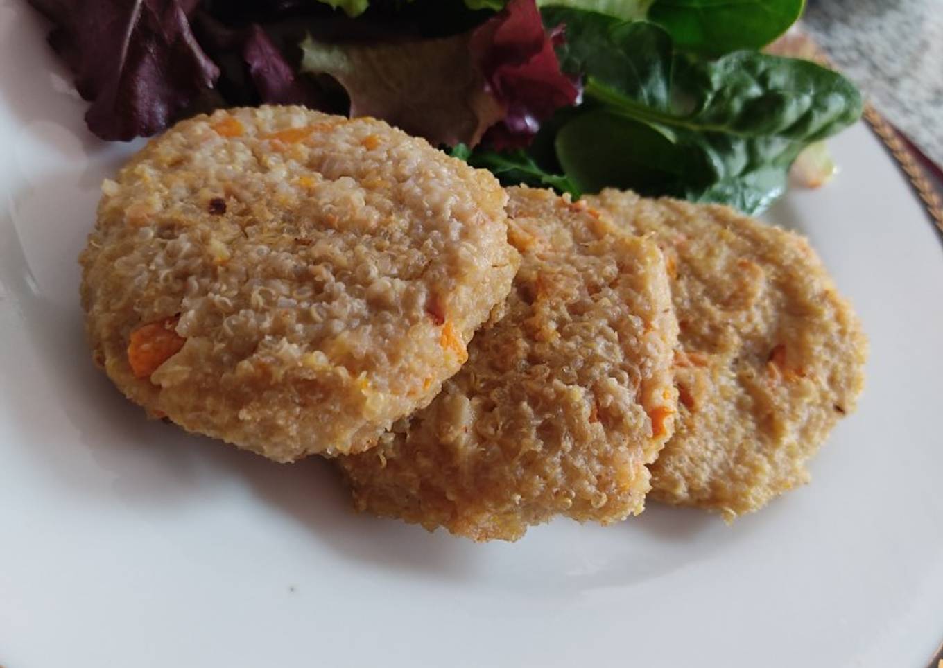 Tortitas de quinoa y verduras