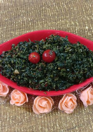 A picture of Chaulai ka saag.