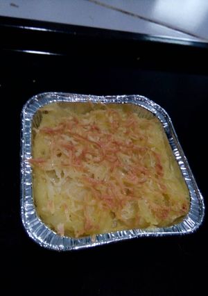 Foto resep Baked mash potato with macaroni