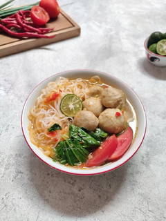 Foto resep Bihun bakso kuah pedas