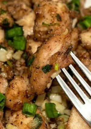 A picture of Butter garlic chicken.