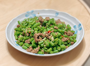 四季豆炒肉末 的食譜成品照片