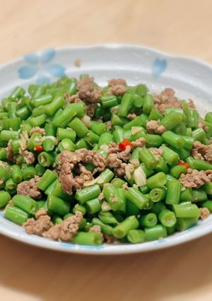 四季豆炒肉末 的食譜成品照片