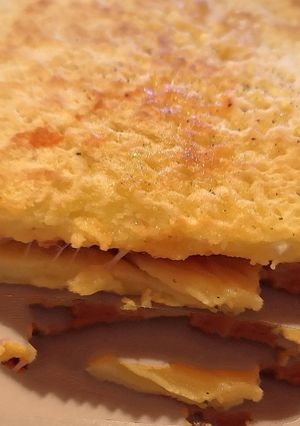 A picture of Pizza-Style Crêpe Omelette.