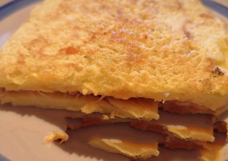 Recette: Crêpe omelette goût pizza