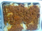 Una foto de acelga y picadillo