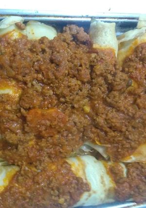 Una foto de Canelones de acelga y avena