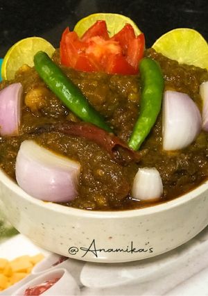 A picture of Chana Masala Punjabi Style.