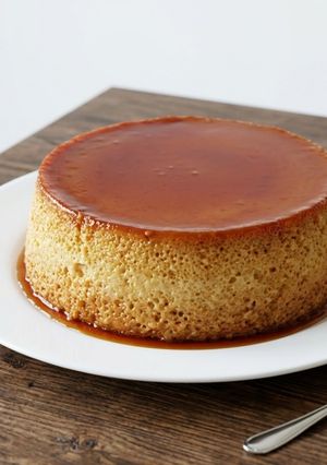Una foto de Flan