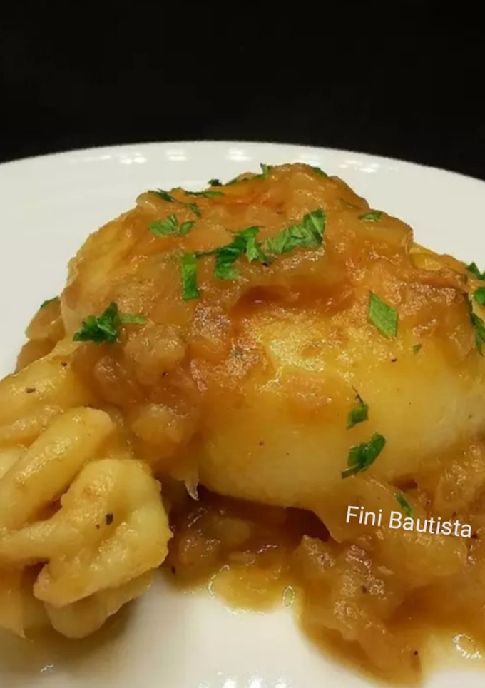Una foto de Sepia encebollada