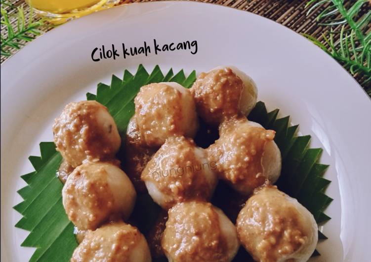 Langkah Mudah untuk Membuat Cilok kuah kacang, Enak