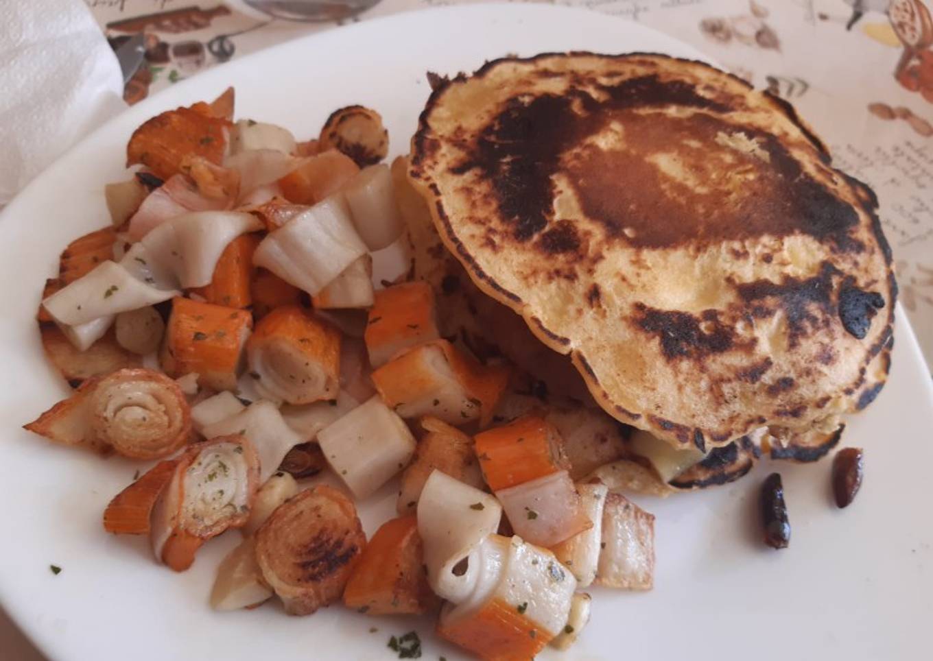 Hamburguesa con pan de maíz