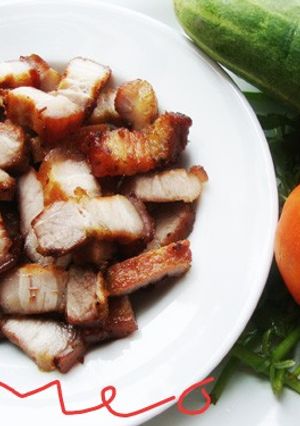 Hình của món Thịt mắm chiên giòn.