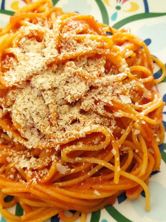 Una foto de Spaghetti veganos all'assasina