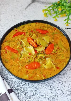 Foto resep Sayur Pedas Jantung Pisang Bunga Pepaya
