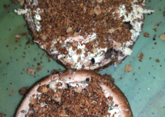 How to Prepare Favorite K&#39;s chicken stuffed portabella mushrooms