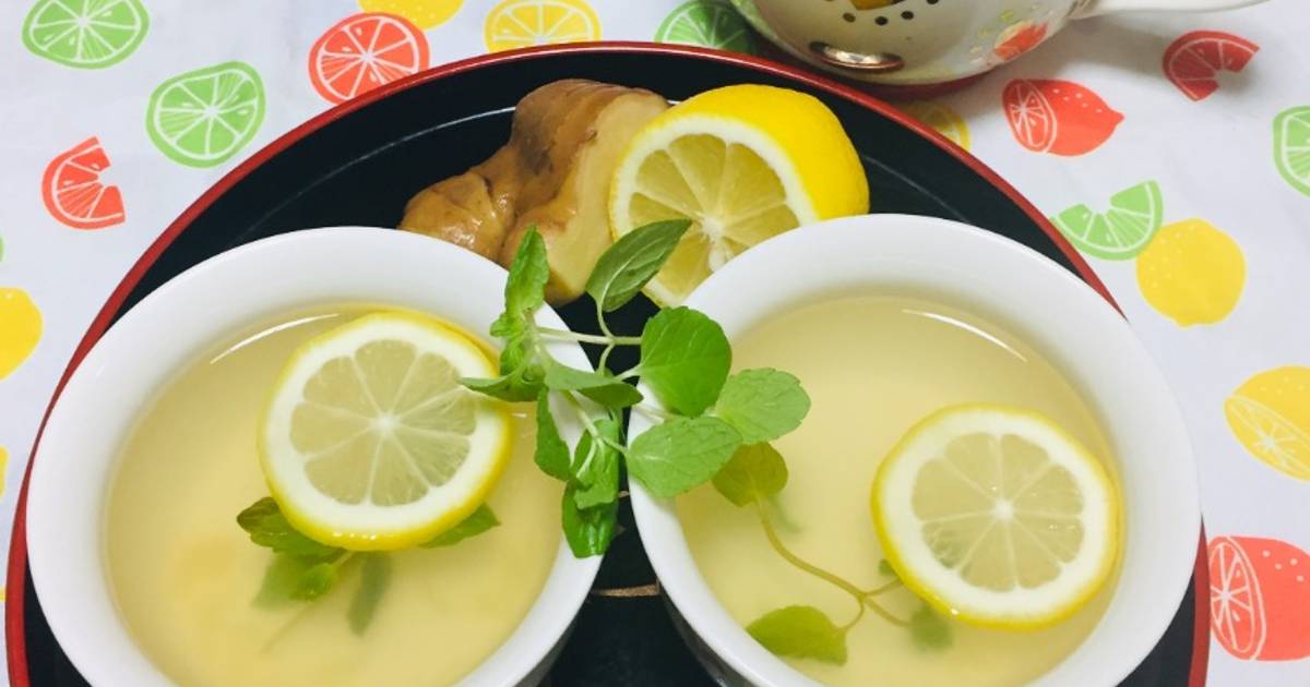 Té de menta con limón, jengibre, miel! Receta de yenit julia tajiri- Cookpad