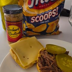 A picture of Slow Cooker Shredded Beef Sandwiches.