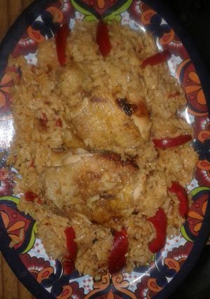 Una foto de Arroz con pollo