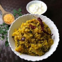 A picture of Moringa Pumpkin khichdi.