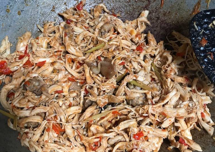 Ayam suwir bekel buat suami