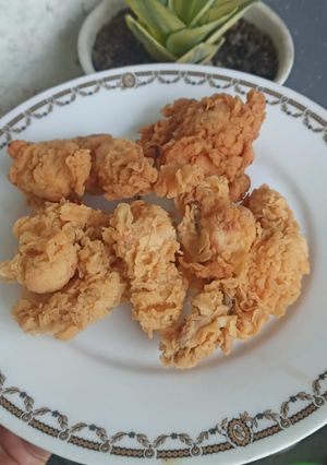 Foto resep Ayam goreng krispi a.k.a Fried chiken ala kaki lima(dengan tepung serbaguna)