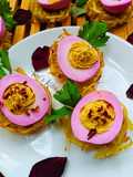 Hash Brown with Deviled Eggs
