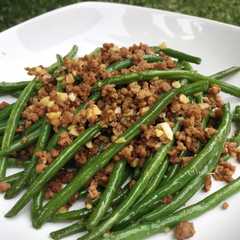 A picture of Tumis Buncis Daging Cincang.