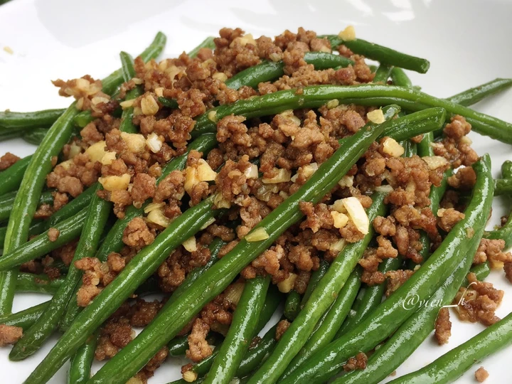 Cara Simple Membikin Resep  Tumis Buncis Daging Cincang yang Lezat, Enak