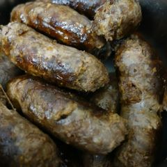 A picture of Oven grilled sausages.