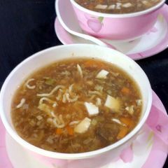 A picture of Veg Manchow Soup.