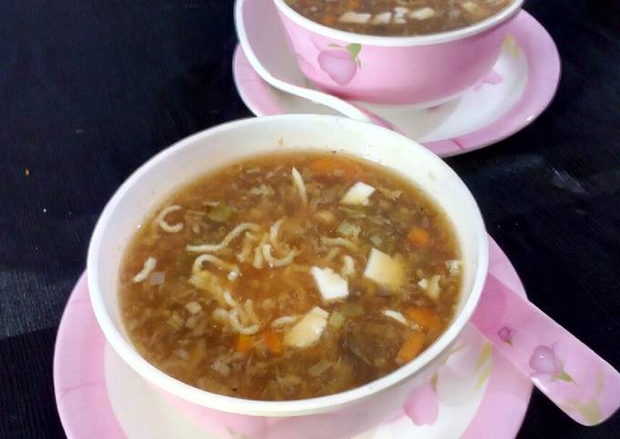 Recipe of Homemade Veg Manchow Soup