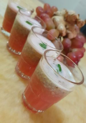A picture of Ginger Grape Shots.
