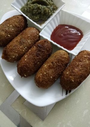 A picture of Soya kababs.
