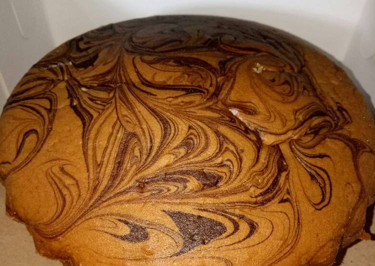 Marble Cake/Bolu Marmer all in one gampang